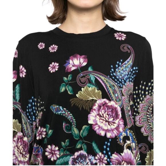 NEW Johnny Was The Janie Favorite V-neck Kimono Sleeve Tee Floral Size XL - Picture 3 of 11